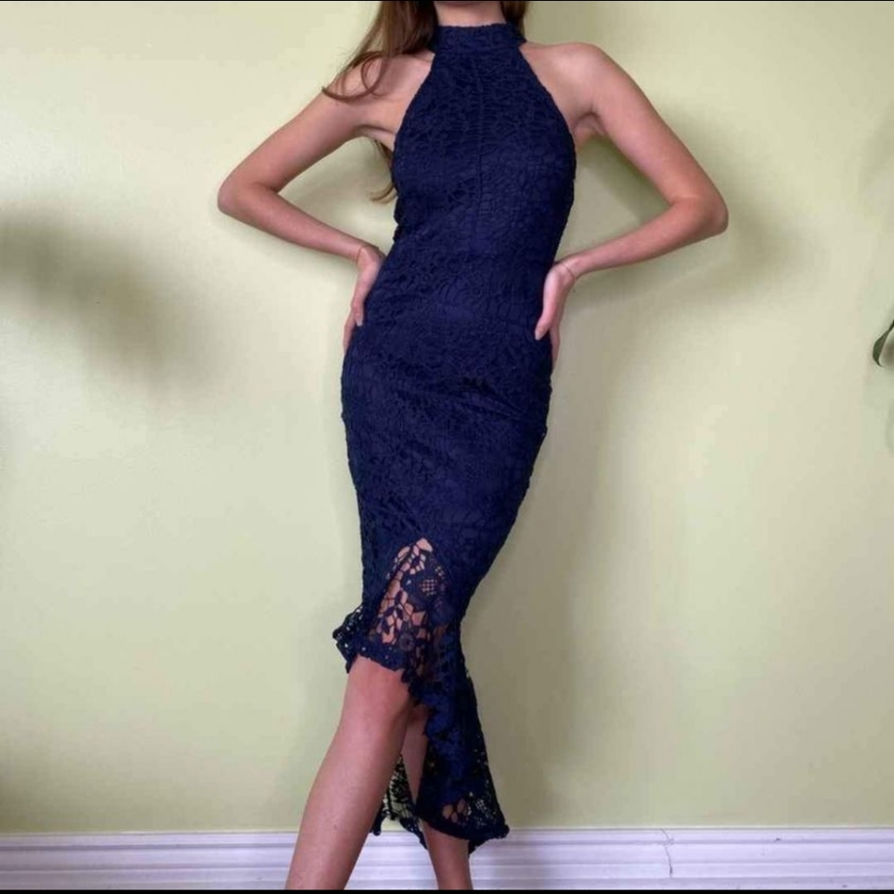 Navy mermaid dress size 4
